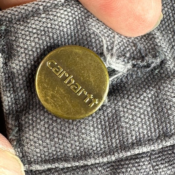 Carhartt Men's Loose Fit Washed Duck Gray Utility Work Pant Bungaree Fit 40x32 - Picture 8 of 8